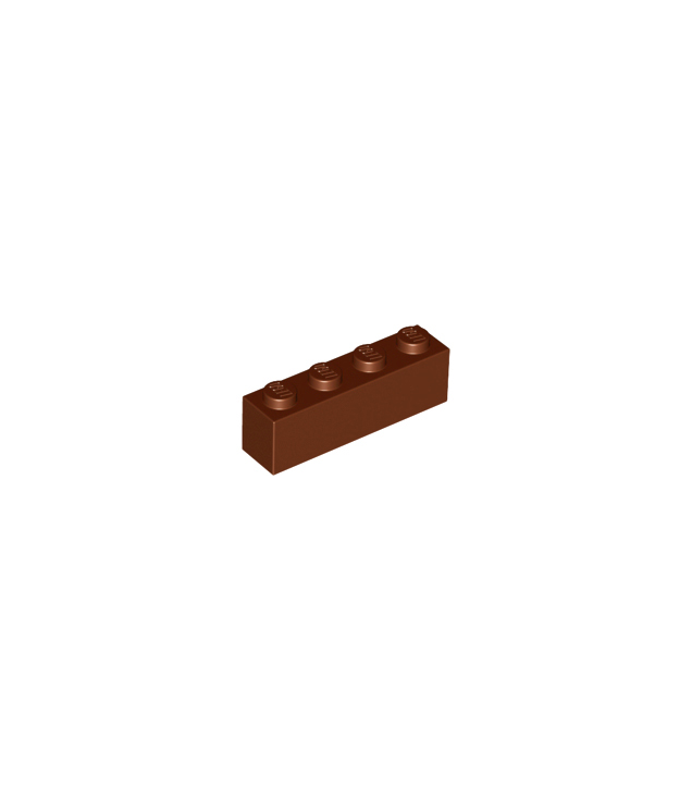 LEGO - Steen 1 x 4 - Reddish Brown | N