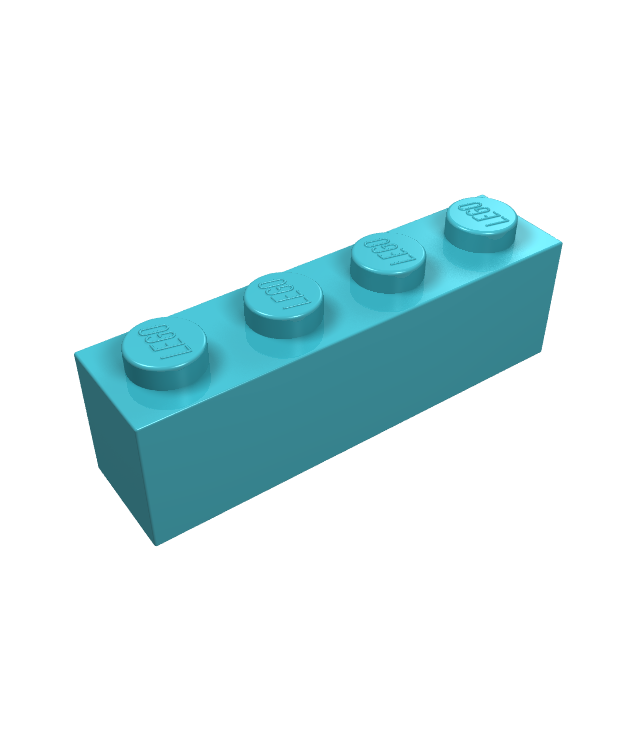 LEGO - Steen 1 x 4 - Medium Azure | N