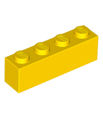 LEGO - Steen 1 x 4 - Yellow | N - Thumbnail