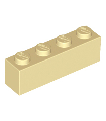 LEGO - Steen 1 x 4 - Tan | N - Thumbnail