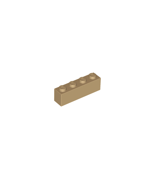 LEGO - Steen 1 x 4 - Dark Tan | N