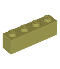 LEGO - Steen 1 x 4 - Olive Green | N - Thumbnail