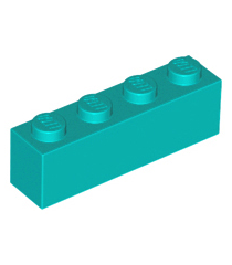 LEGO - Steen 1 x 4 - Dark Turquoise | N - Thumbnail