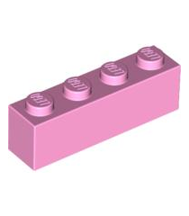 LEGO - Steen 1 x 4 - Bright Pink | N - Thumbnail