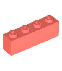 LEGO - Steen 1 x 4 - Coral | N - Thumbnail