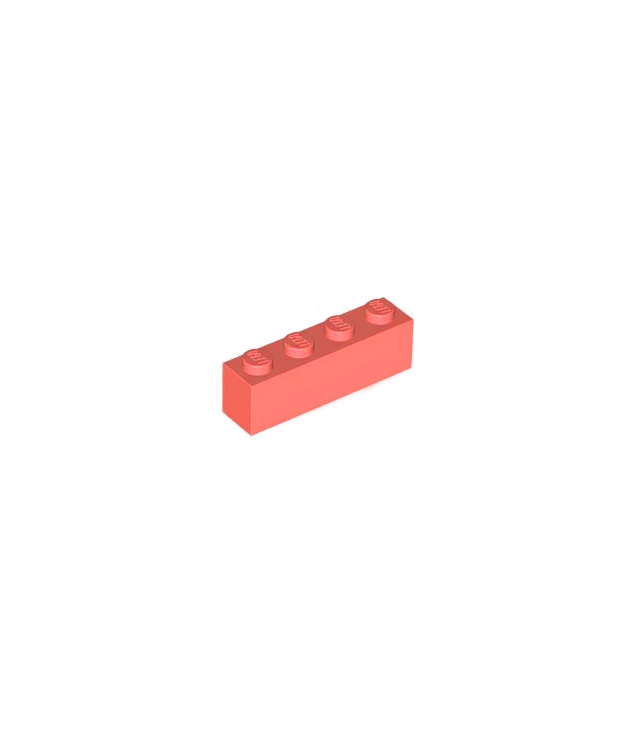 LEGO - Steen 1 x 4 - Coral | N