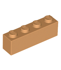 LEGO - Steen 1 x 4 - Medium Nougat | N - Thumbnail