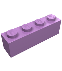 LEGO - Steen 1 x 4 - Medium Lavender | N - Thumbnail