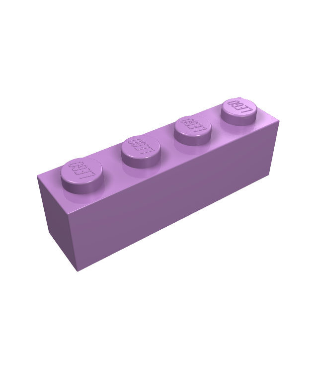 LEGO - Steen 1 x 4 - Medium Lavender | N