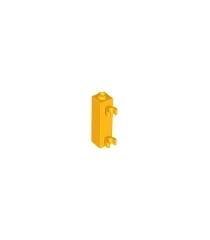 LEGO - Steen, gemodificeerd 1 x 1 x 3 met 2 klemmen (verticale greep) – holle nop - Bright Light Orange | N - Thumbnail