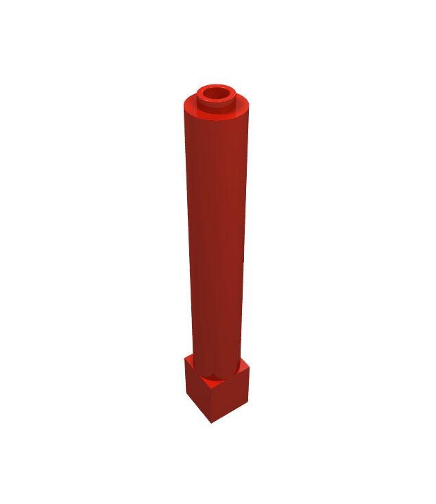 LEGO - Steunpilaar 1 x 1 x 6 massief - Red | N