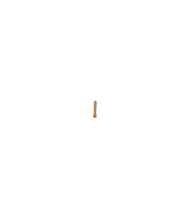 LEGO - Steunpilaar 1 x 1 x 6 massief - Medium Nougat | N