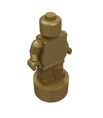 LEGO - Minifiguur-accessoire, beeldje / trofee - Pearl Gold | N - Thumbnail
