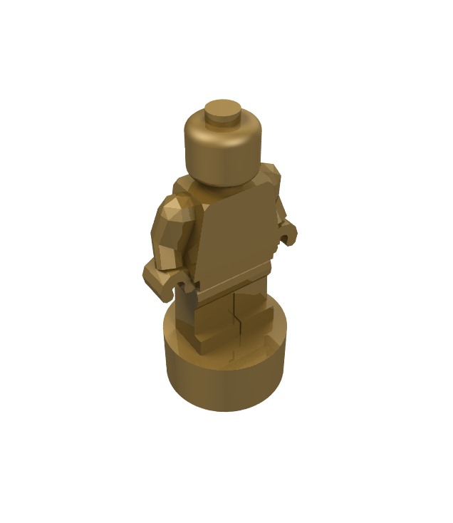 LEGO - Minifiguur-accessoire, beeldje / trofee - Pearl Gold | N