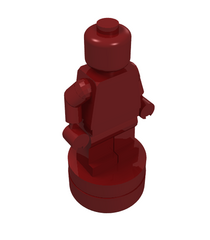 LEGO - Minifiguur-accessoire, beeldje / trofee - Dark Red | N - Thumbnail