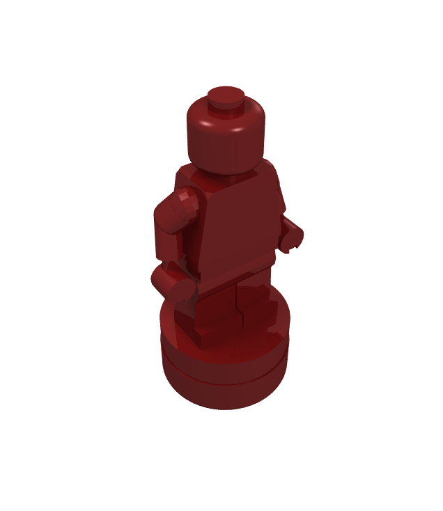 LEGO - Minifiguur-accessoire, beeldje / trofee - Dark Red | N