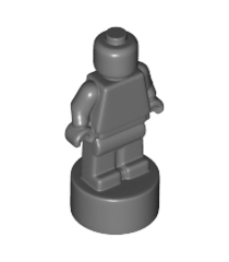 LEGO - Minifiguur-accessoire, beeldje / trofee - Dark Bluish Gray | N - Thumbnail