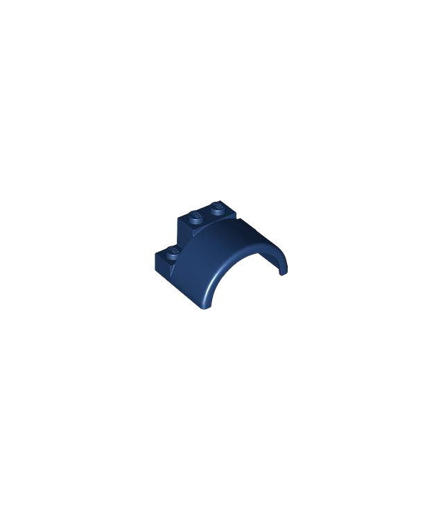LEGO - Voertuig, spatbord 4 x 3 x 1 2/3 met ronde boog en brede cilinder - Dark Blue | N