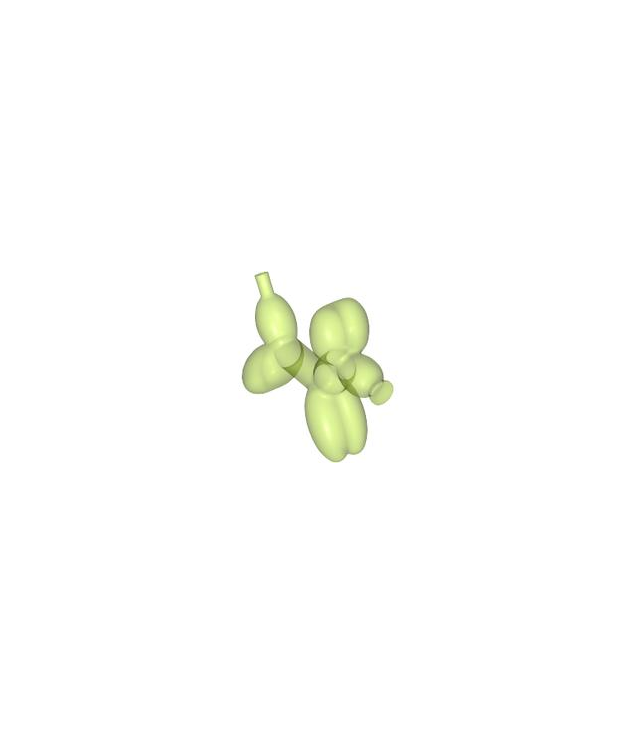 LEGO - Minifiguur-accessoire, ballonhond - Trans-Bright Green | N