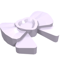 LEGO - Friends-accessoire, haardecoratie strik met hart, lang lint en klein pennetje - Lavender | N - Thumbnail