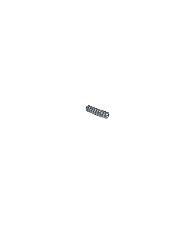 LEGO - Slang, geribbeld Ø7 mm, lengte 3L / 2,4 cm - Flat Silver | N
