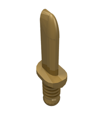 LEGO - Minifiguur-wapen, messen – 2 aan gietraam - Pearl Gold | N - Thumbnail