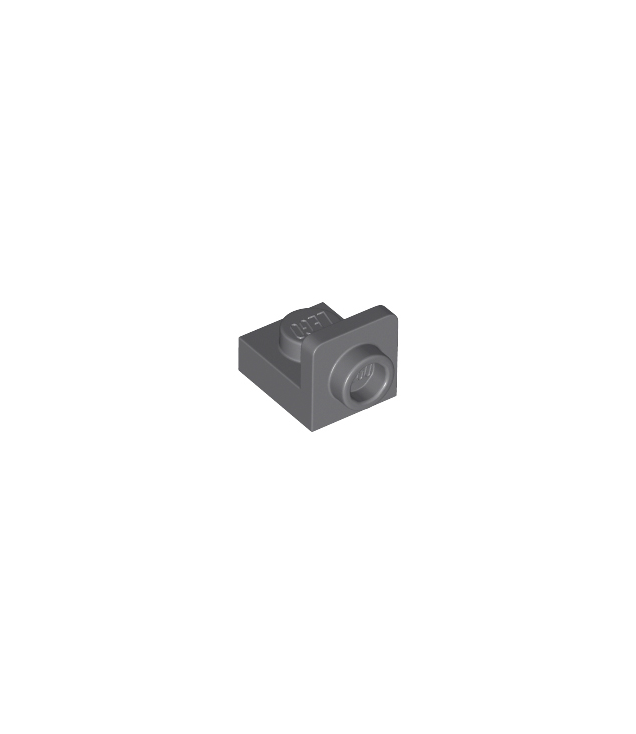 LEGO - Beugel 1 x 1 - 1 x 1 omgekeerd - Dark Bluish Gray | N