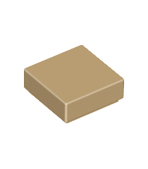 LEGO - Tegel 1 x 1 - Dark Tan | N - Thumbnail