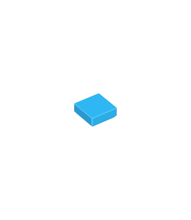 LEGO - Tegel 1 x 1 - Dark Azure | N