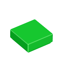 LEGO - Tegel 1 x 1 - Bright Green | N - Thumbnail