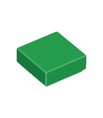 LEGO - Tegel 1 x 1 - Green | N - Thumbnail