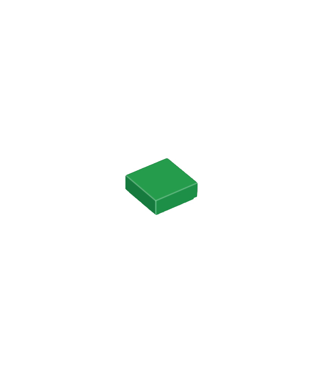 LEGO - Tegel 1 x 1 - Green | N