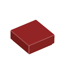 LEGO - Tegel 1 x 1 - Dark Red | N - Thumbnail