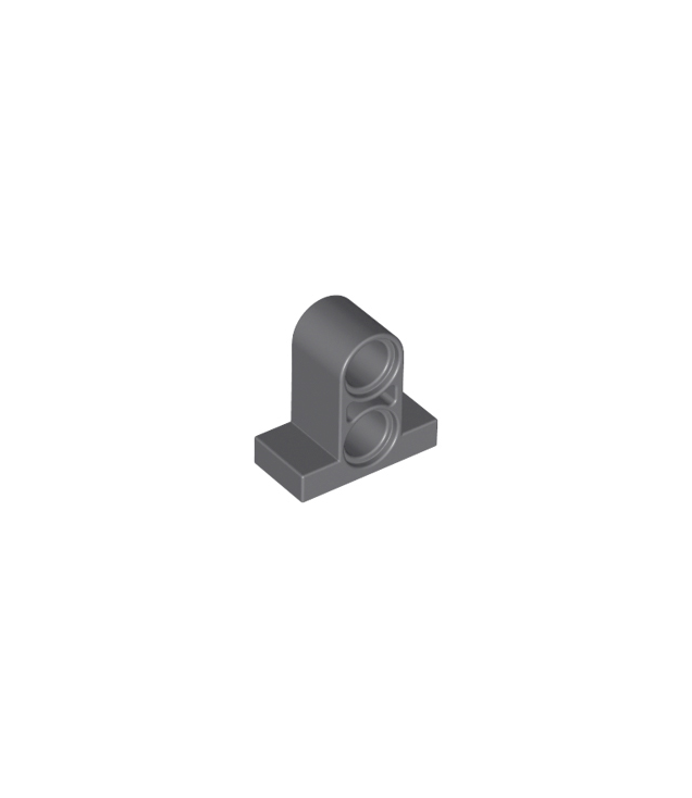 LEGO - Technic-pinconnectorplaat 1 x 2 x 1 2/3 met 2 gaten (dubbel bovenaan) - Dark Bluish Gray | N