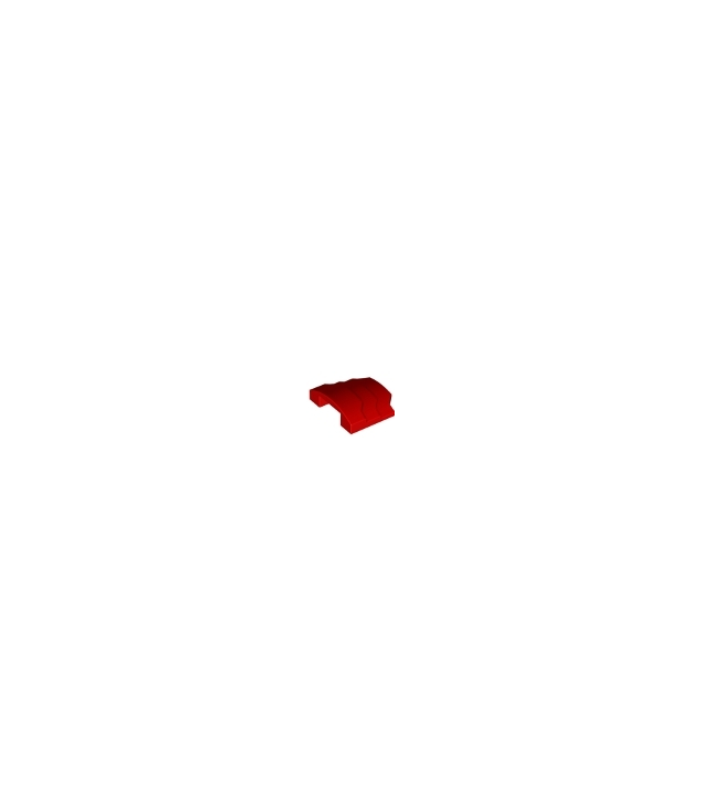 LEGO - Wig 4 x 3 getrapt zonder noppen - Red | N
