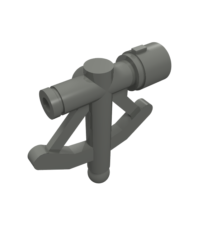 LEGO - Minifiguur-accessoire, sextant / kwadrant - Dark Bluish Gray | N