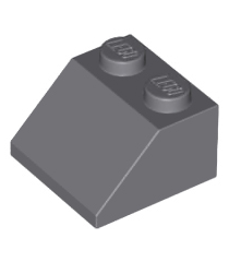 LEGO - Helling 45 graden 2 x 2 - Dark Bluish Gray | N - Thumbnail
