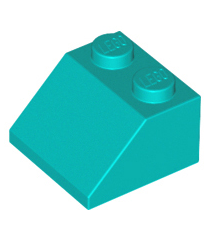 LEGO - Helling 45 graden 2 x 2 - Dark Turquoise | N - Thumbnail