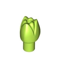 LEGO - Plant bloem tulp met staaf en klein pennetje - Lime | N - Thumbnail