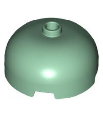 LEGO - Steen, rond 3 x 3 x 1 1/3 koepelvormig – open nop - Sand Green | N - Thumbnail
