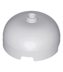 LEGO - Steen, rond 3 x 3 x 1 1/3 koepelvormig – open nop - Light Bluish Gray | N - Thumbnail