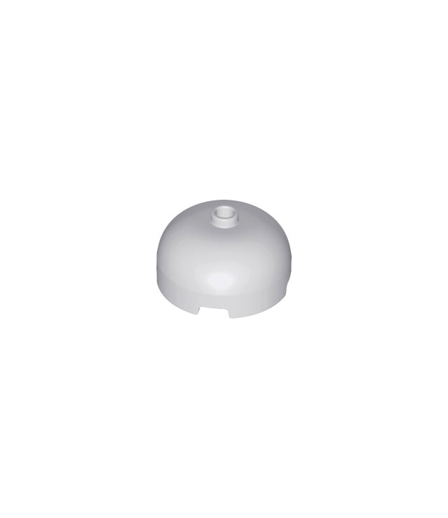 LEGO - Steen, rond 3 x 3 x 1 1/3 koepelvormig – open nop - Light Bluish Gray | N