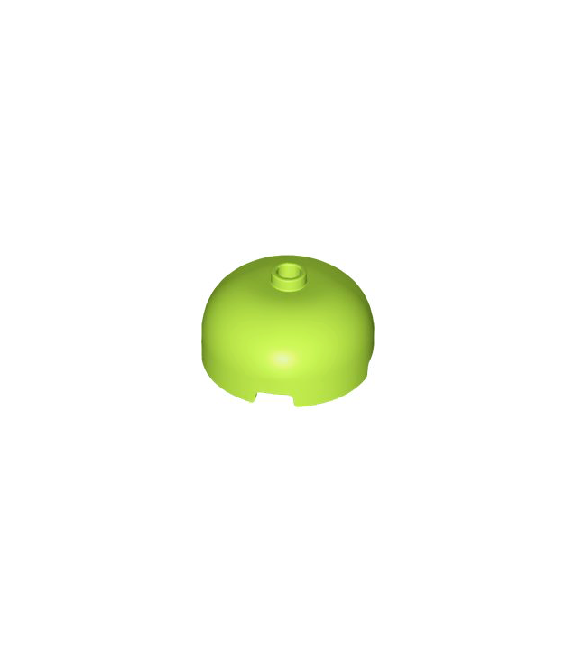 LEGO - Steen, rond 3 x 3 x 1 1/3 koepelvormig – open nop - Lime | N