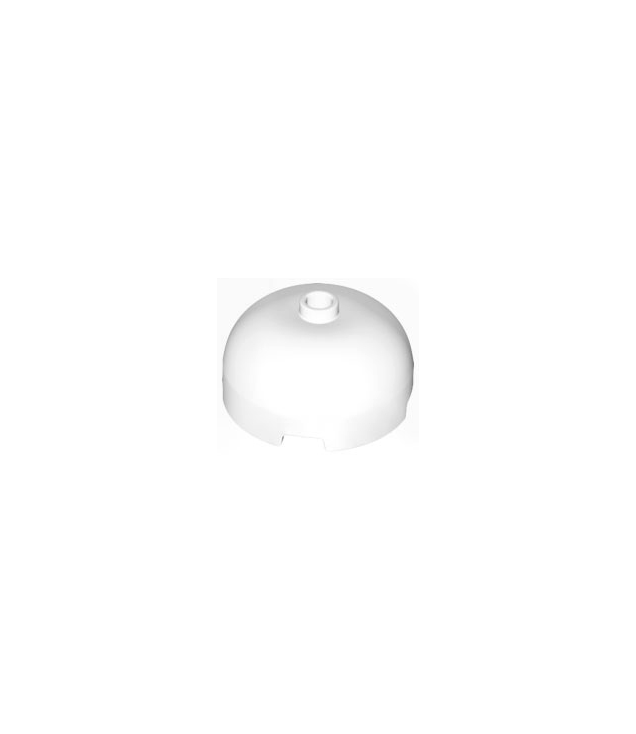 LEGO - Steen, rond 3 x 3 x 1 1/3 koepelvormig – open nop - White | N