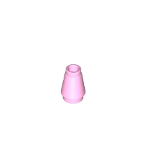LEGO - Kegel 1 x 1 met boven groef - Bright Pink | N - Thumbnail
