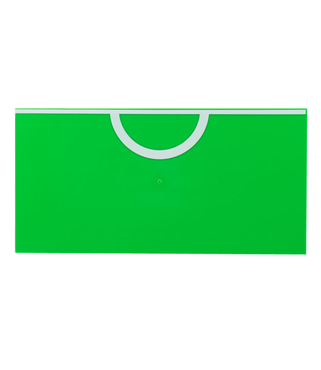 LEGO - Tegel 8 x 16 met onderbuisjes, textuur en witte middenlijn en cirkel (voetbalveld) - Bright Green | N