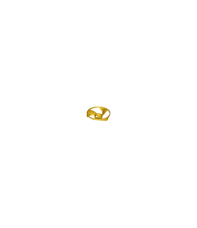 LEGO - Propeller 3-blad Ø13 (Ninjago Airjitzu-vortexrotor) - Pearl Gold | N
