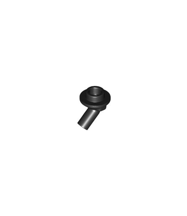 LEGO - Staaf 1L met schuine holle nop - Black | N