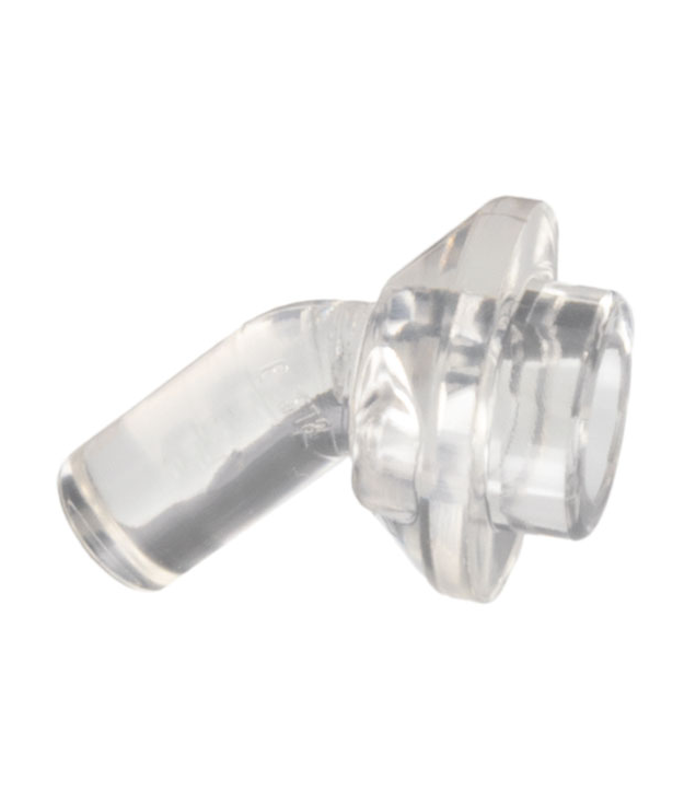 LEGO - Staaf 1L met schuine holle nop - Trans-Clear | N