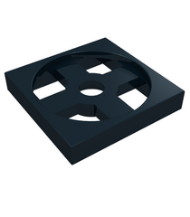 LEGO - Draaiplateau 2 x 2 plaat, basis - Black | N - Thumbnail